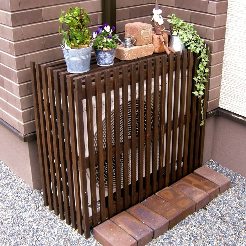 Amazon.co.jp: ガーデンガーデン モダンエアコン室外機カバー ライト