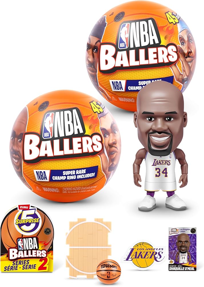 Amazon.com: 5 Surprise NBA Ballers Series 2 by ZURU, Licensed NBA