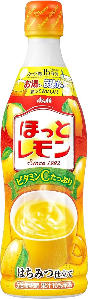 Amazon.co.jp: アサヒ飲料 ほっとレモン 470ml×12本 [希釈用] : 食品