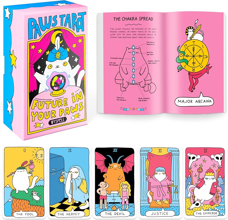 Amazon.co.jp: Wyspell キャットタロットカード ガイドブック付き