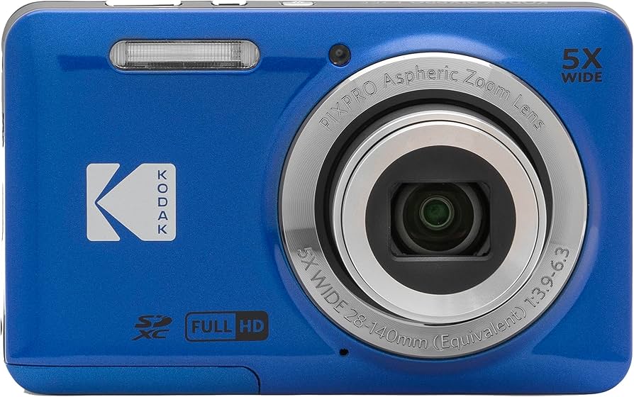 Amazon.com : Kodak PIXPRO FZ55 Blue 16MP Digital Camera 5X Optical