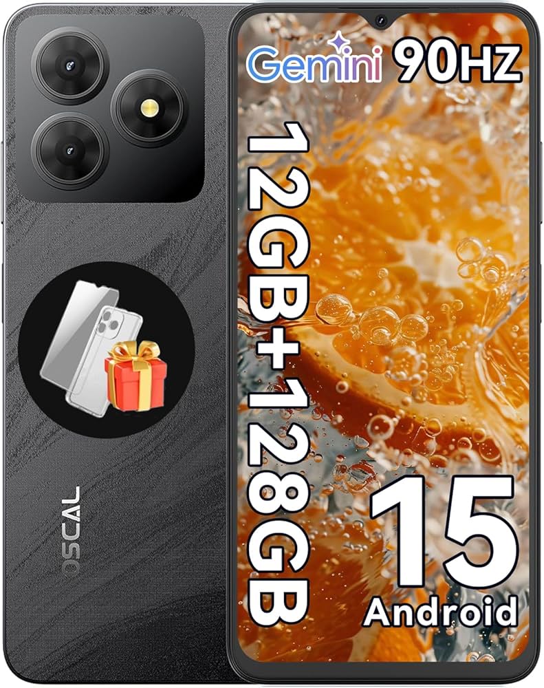 Amazon | OSCAL Flat2 Android15スマホ 12GB+256GB+2TB拡張可能 8コア