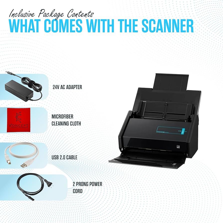 IX500 Fujitsu Scansnap Receipt Scanner for Mac & PC - USB High
