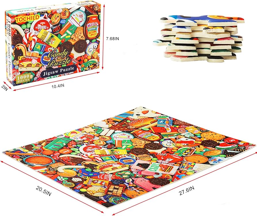 Amazon.co.jp: 1000ピースのキャンディジグソーパズル。 : Toys & Games