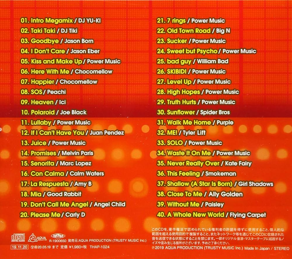 Amazon.co.jp: BEST HITS 2019 Megamix mixed by DJ YU-KI: ミュージック