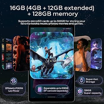 Zuleisy Android 15 Tablet 8.7 inch, Octa Core, 16GB RAM, 128GB ROM