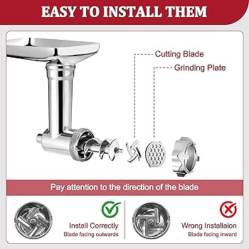 Amazon | KitchenAidスタンドミキサー用金属製フードグラインダー