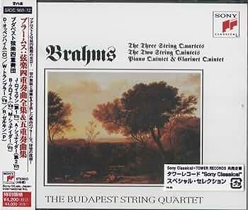 Amazon.co.jp: ブラームス:弦楽四重奏曲全集/五重奏曲集: ミュージック