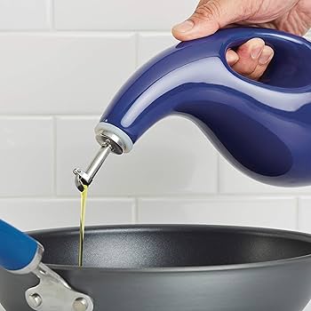 Amazon.com: Rachael Ray Solid Glaze Ceramics EVOO Olive Oil Bottle