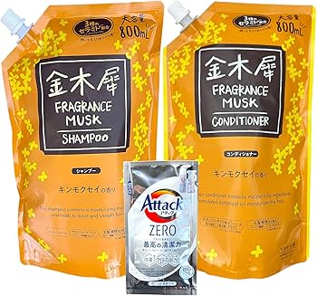Amazon | ミツエイ 金木犀 FRAGRANCE MUSK SHAMPOO CONDITIONER