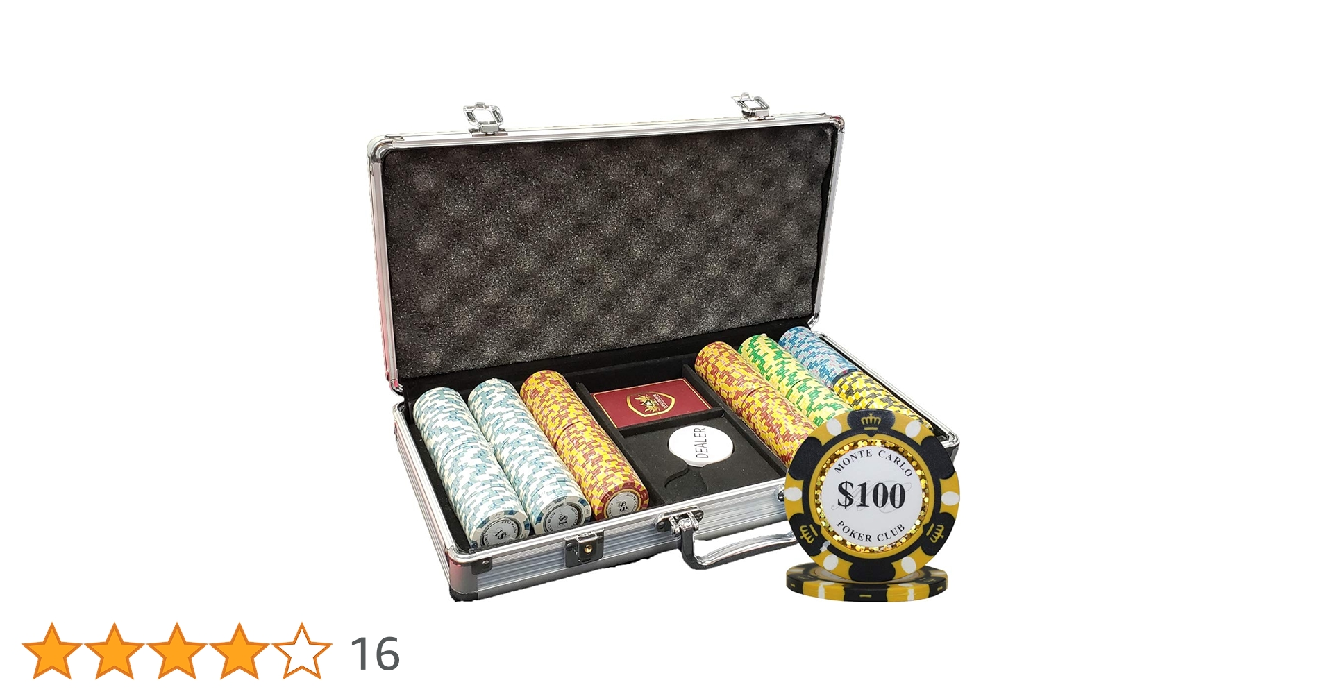 ポーカーチップセット/クレイ/モンテカルロ/300枚/カジノ XYJ楽天市場