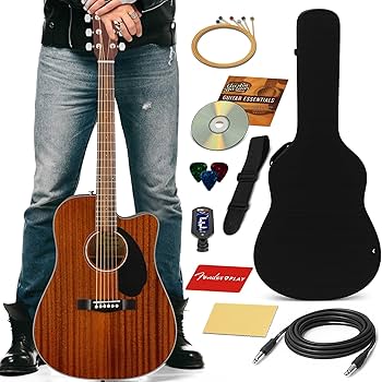 Amazon | Fender CD-60SCE Solid Top Dreadnought Acoustic-Electric