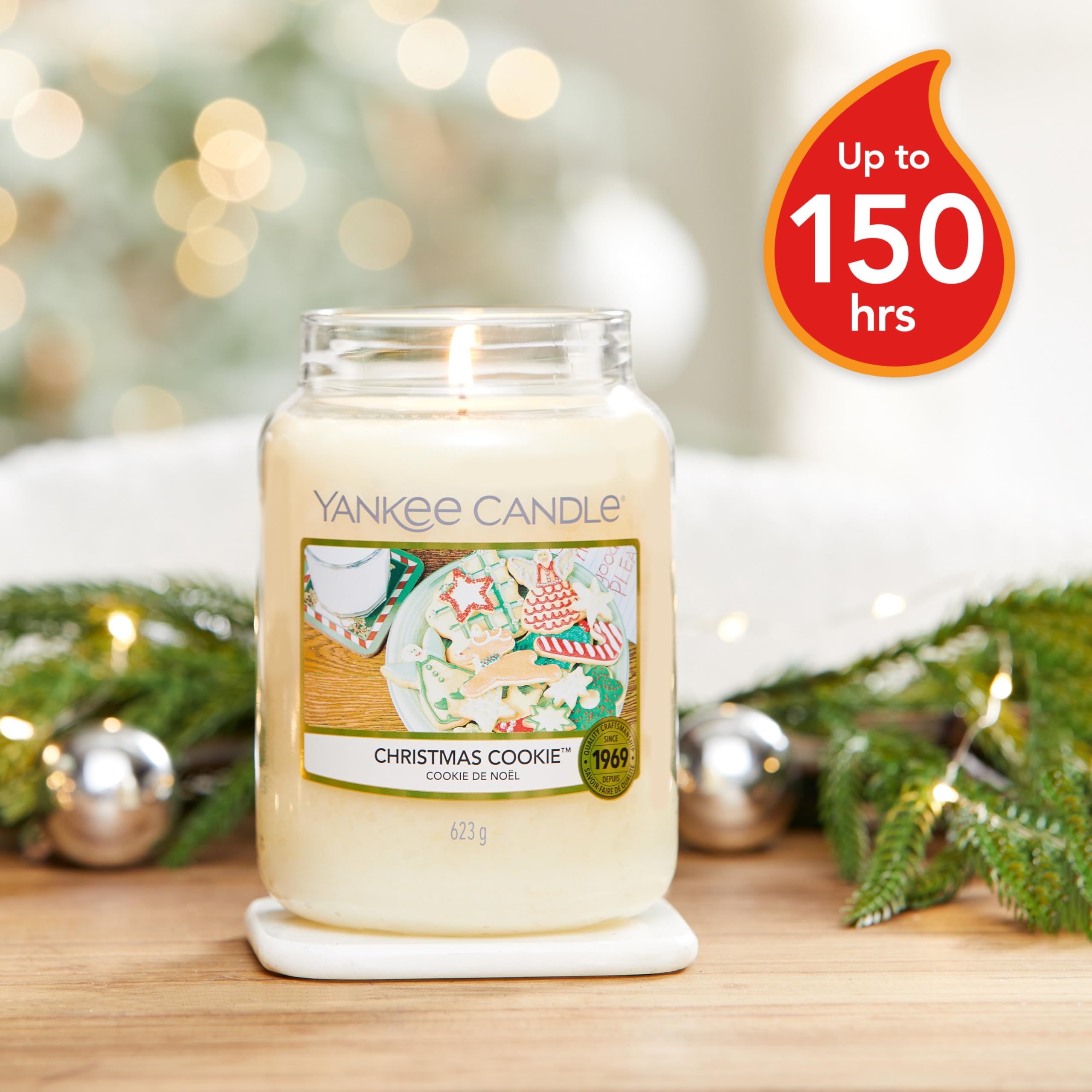 Amazon.co.jp: Yankee Candle クリスマスクッキー ラージジャー