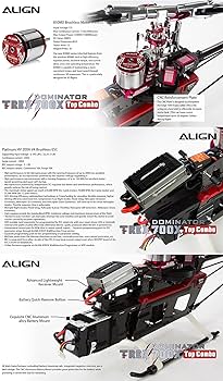 Amazon.com: ZYHOBBY 3D RC Helicopter T-REX 700X Top Combo : Toys