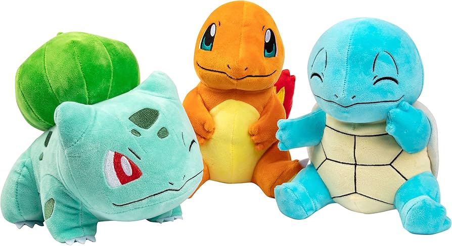 Amazon.co.jp: ポケモン 8インチ プラシ天スターター 3パック ヒトカゲ