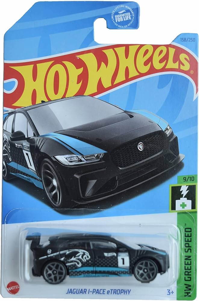 Amazon.com: Hot Wheels Jaguar I Pace eTrophy, HW Green Speed 9/10