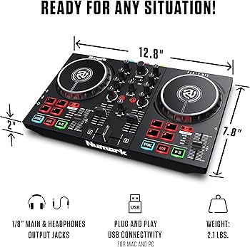 Amazon.com: Numark Party Mix II DJ Controller with Lights, 2 Decks
