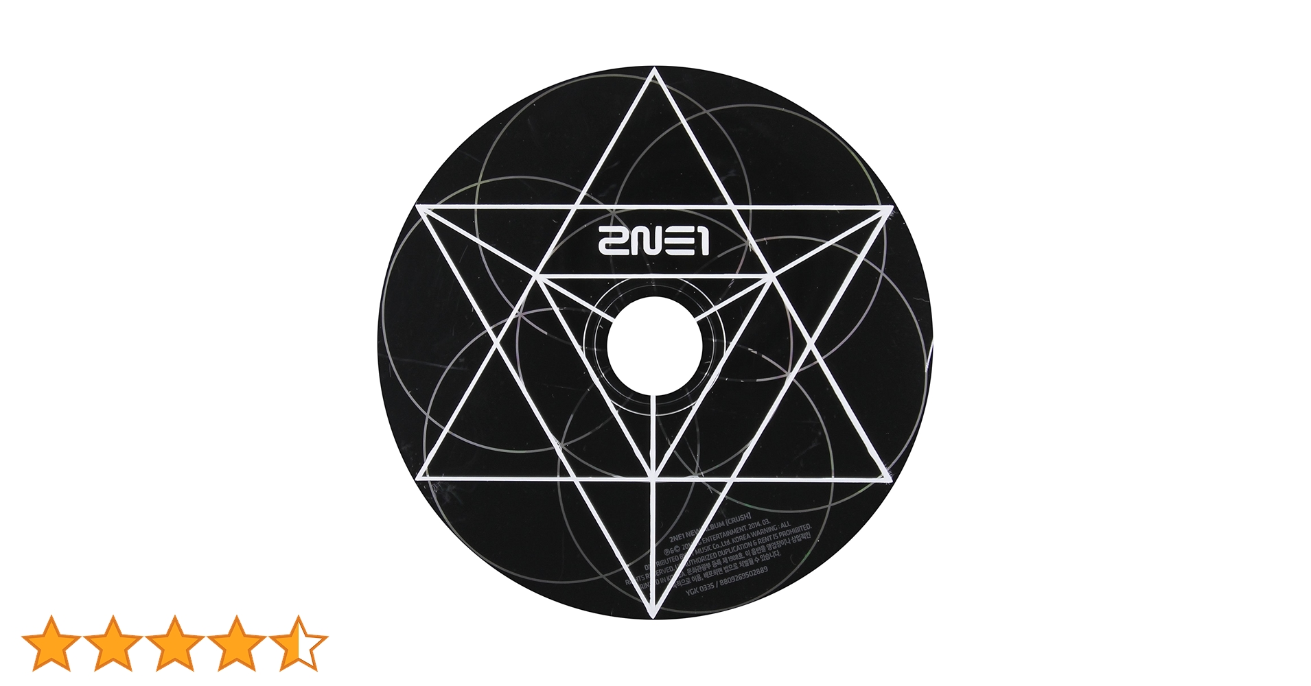 2NE1 2集 CRUSH 韓国盤CD ブラックver 2NE1 2集 CRUSH 韓国盤CD