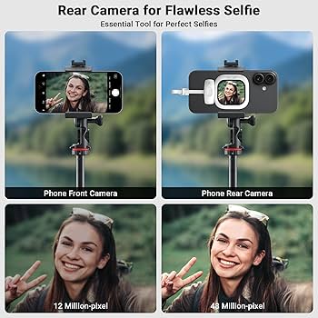 Amazon.co.jp: FOUNIST Vlogmate mini Phone用外カメラ自撮りモニター