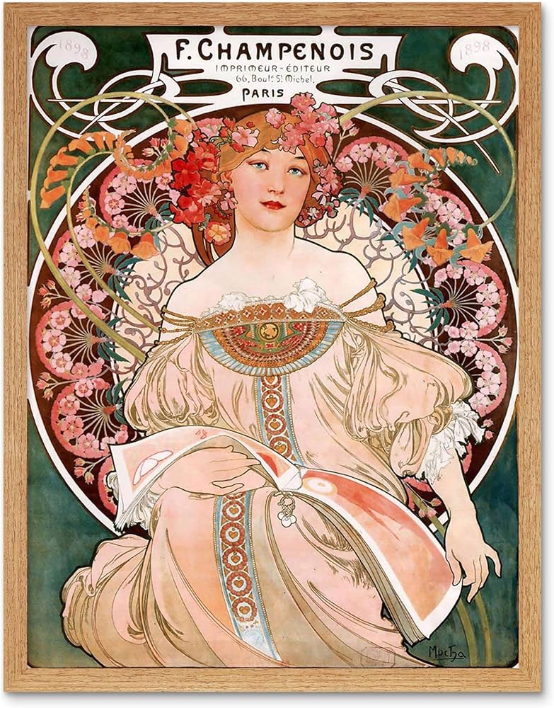 Amazon.com: Wee Blue Coo Alphonse Mucha Champenois Old Master