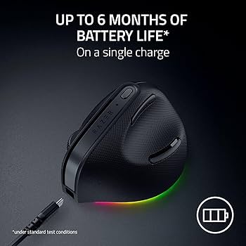 Amazon | Razer Pro Click V2 垂直ワイヤレスマウス:6ボタン人間工学