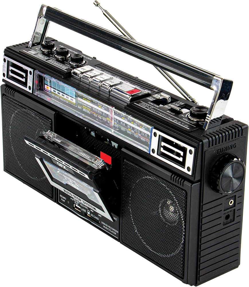 90年代 QFX J-220BT レトロカセットレコーダープレーヤー ラジカセ