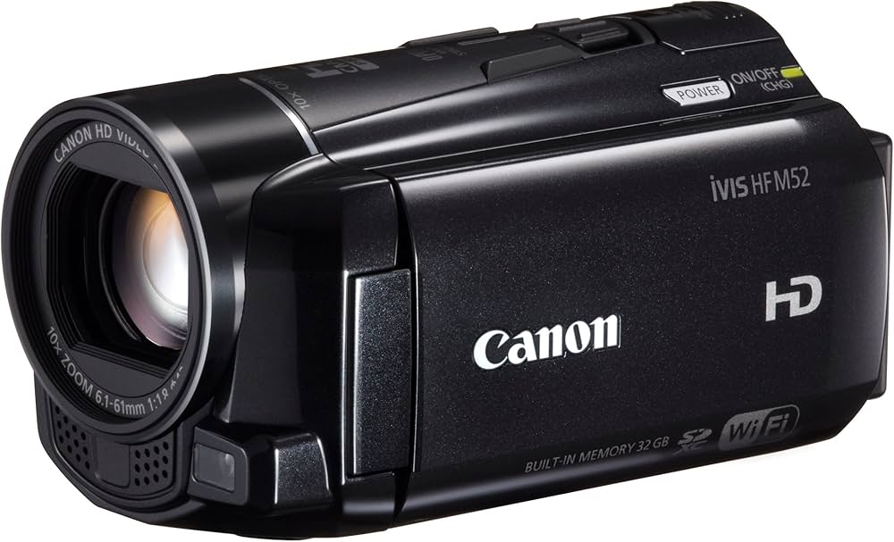 Amazon | Canon デジタルビデオカメラ iVIS HF M52 ブラック 光学10倍