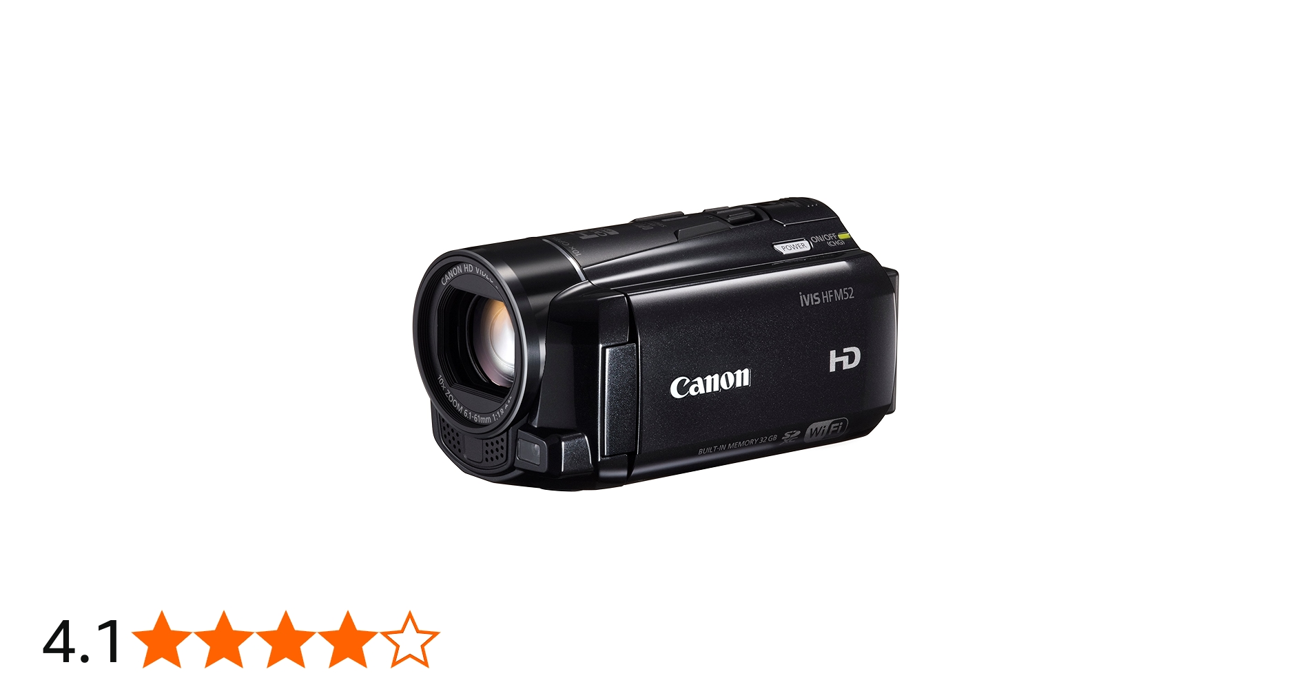 Amazon | Canon デジタルビデオカメラ iVIS HF M52 ブラック 光学10倍