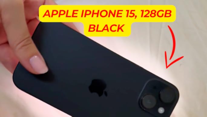 Amazon.com: Apple iPhone 15, 128GB, Black - Unlocked (Renewed