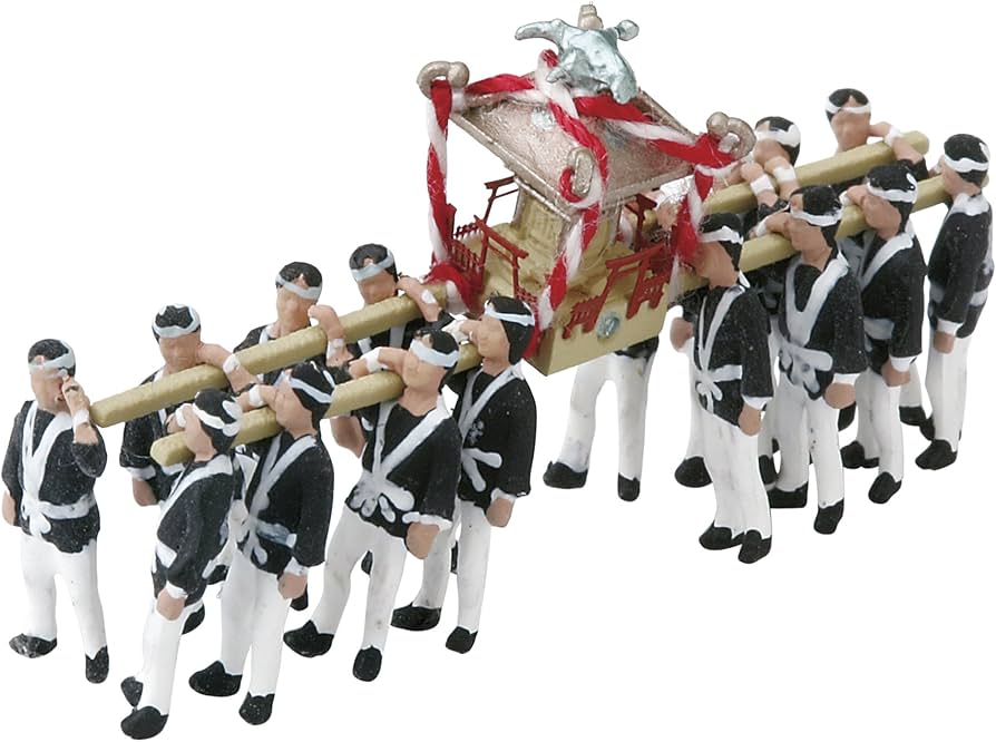 Amazon | KATO Nゲージ 祭り1・神輿 紺 24-250 ジオラマ用品 | 人形