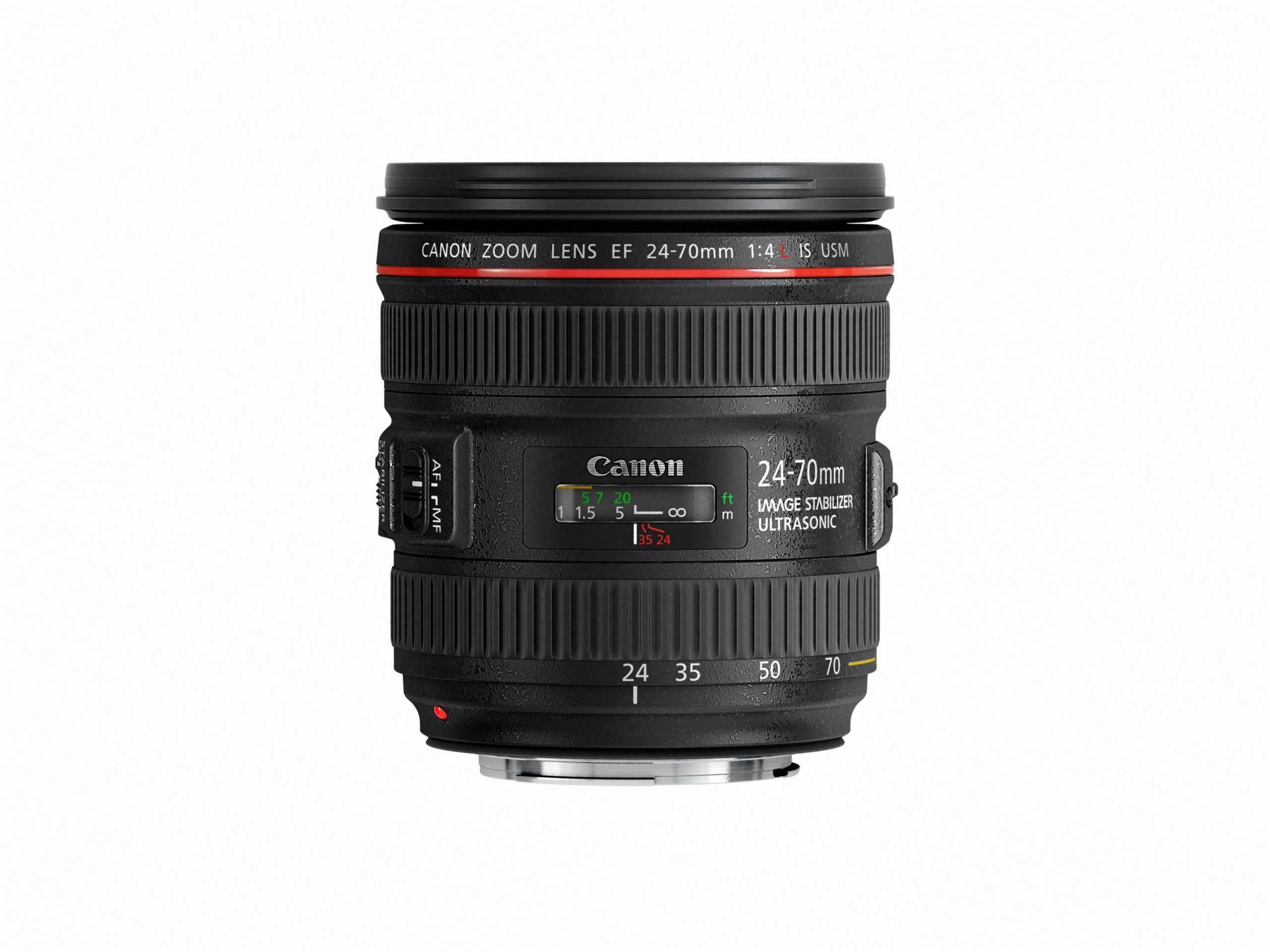Canon EF 24-70mm f/4.0L is USM Standard Zoom Lens Black : CANON