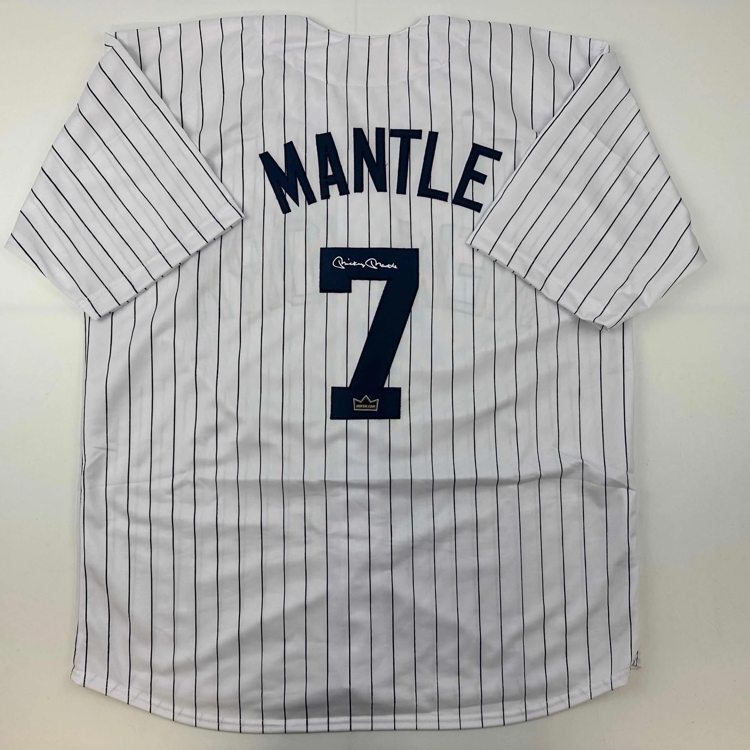Facsimile Autographed Mickey Mantle New York Pinstripe Reprint