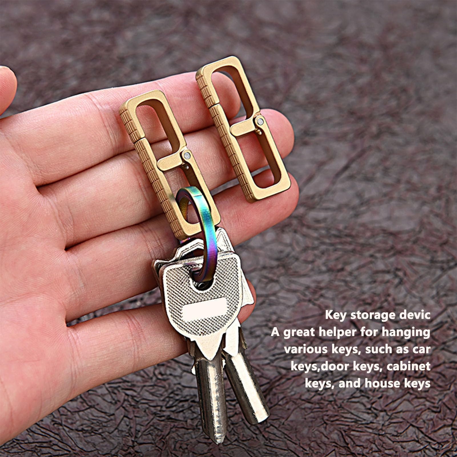 Amazon.com: Brass Keychain Hook, 13g/0.5oz Mini Portable Key Chain