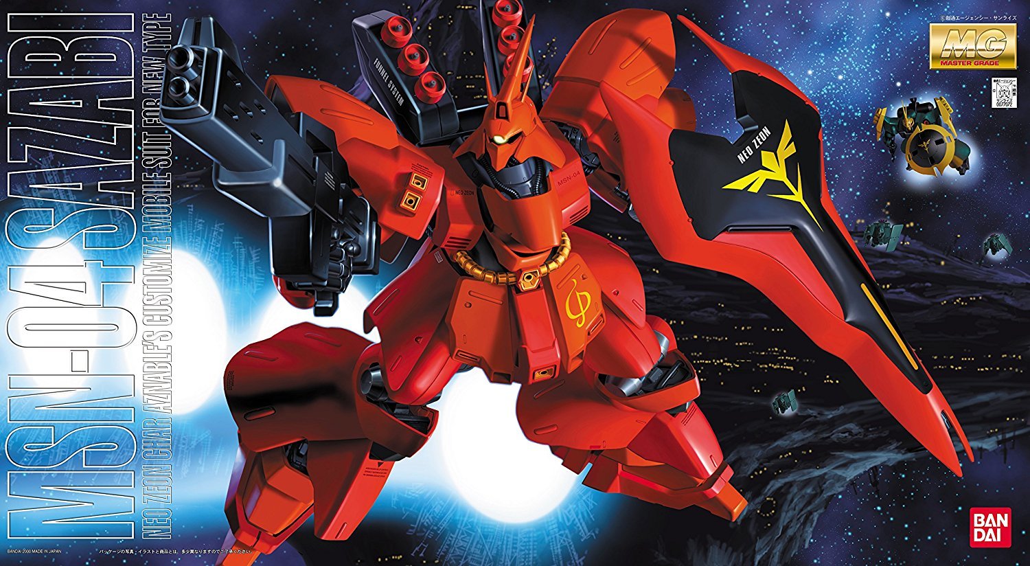 Amazon.com: Bandai Hobby MSN-04 Sazabi Bandai Master Grade Action