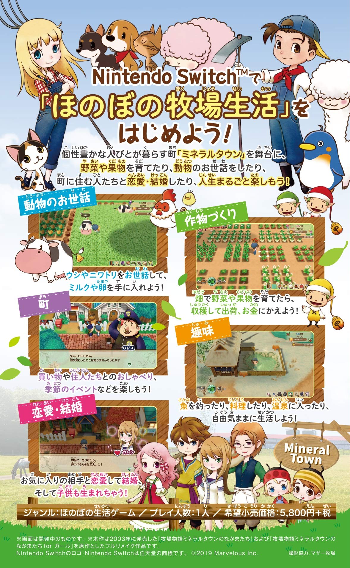 Amazon.co.jp: 牧場物語 再会のミネラルタウン -Switch【Amazon.co.jp