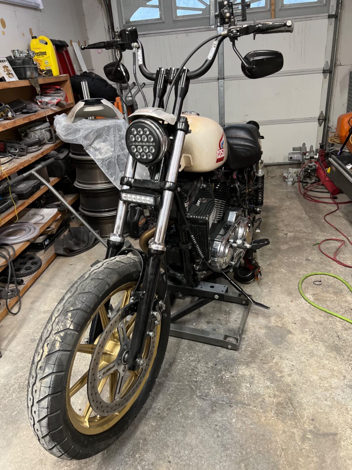 Amazon | TARAZON 1 1/8インチ 28mm ハンドルバーライザー 7インチ