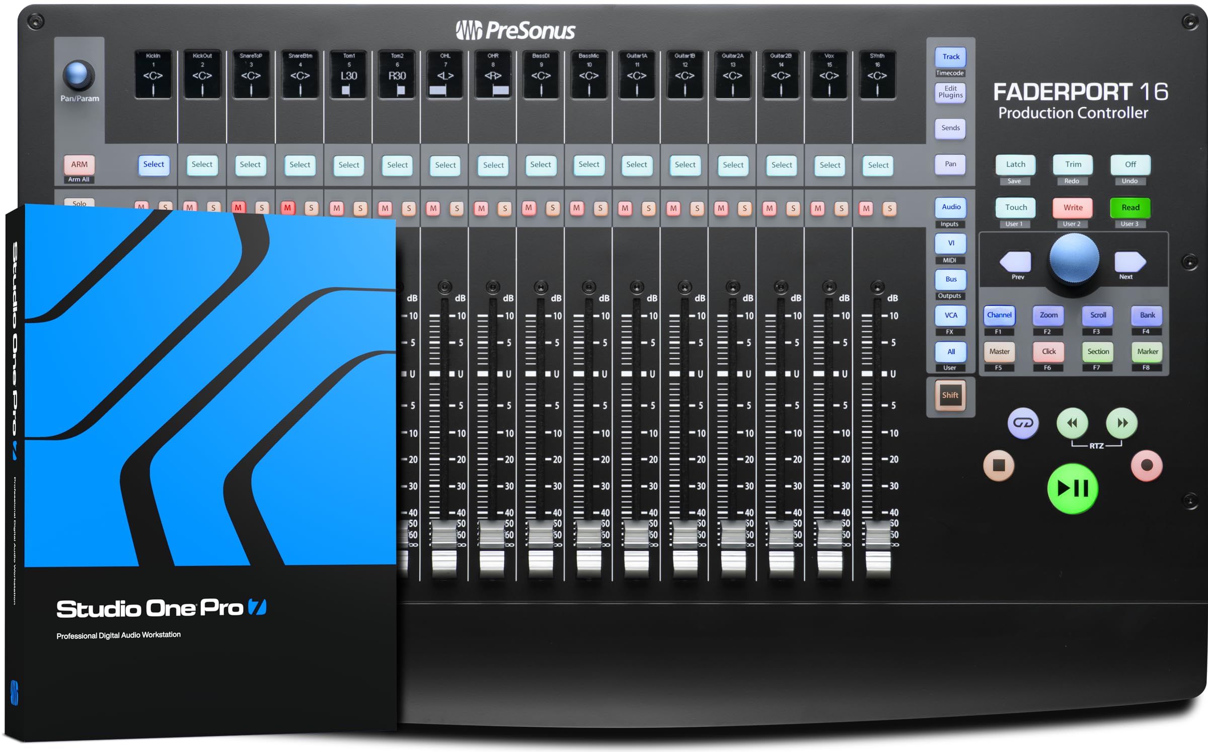 Presonus Faderport 16, 16-Fader DAW Mix Production Controller