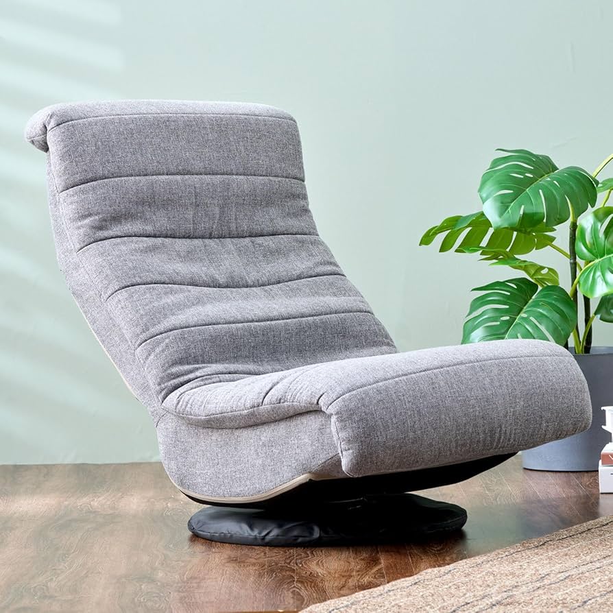 Amazon｜埋もれる座り心地の回転ソファ グレー SRK-GY 幅62×奥行き81