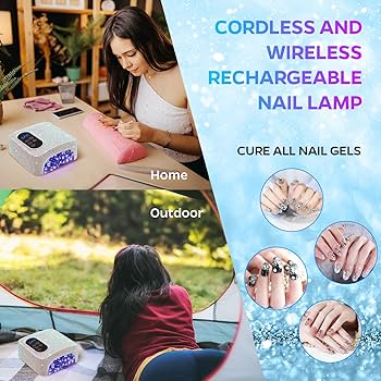 Amazon | COLORENE コードレス UV LED ネイルランプ 72W 充電式