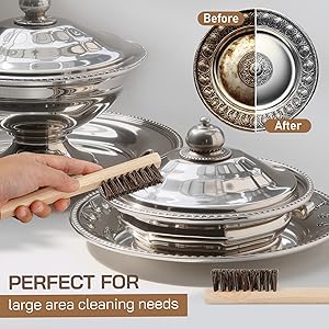 Amazon | TAKAVU 馬毛ディテールブラシセット、シルバークリーニング