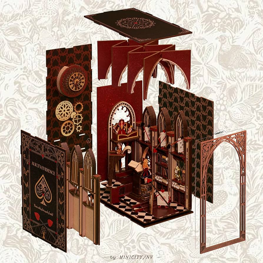 Amazon.com: 𝗠𝗶𝗻𝗶𝗖𝗶𝘁𝘆 Book Nook Kit, DIY Miniature
