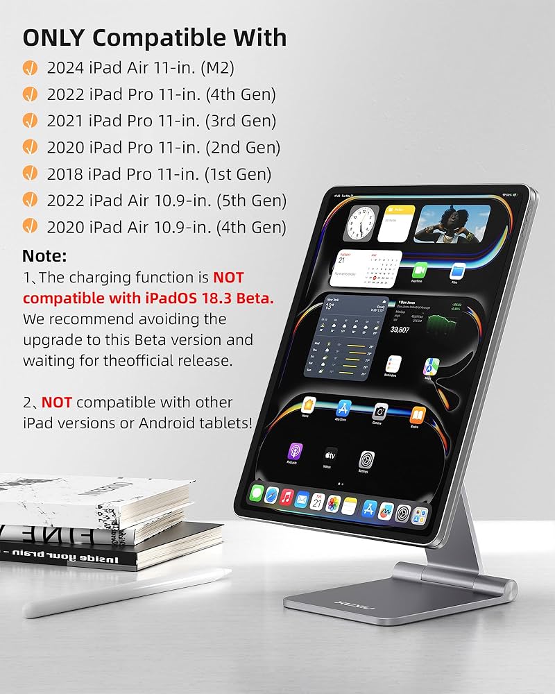 Amazon.co.jp: KU XIU マグネット式ワイヤレス充電スタンド iPad Pro