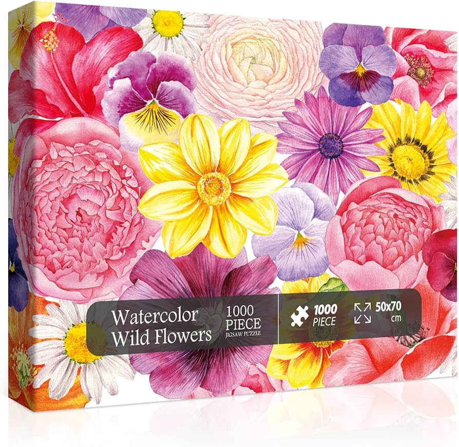 Amazon | 大人用フラワーパズル 野花 植物 花 ジグソーパズル 1000