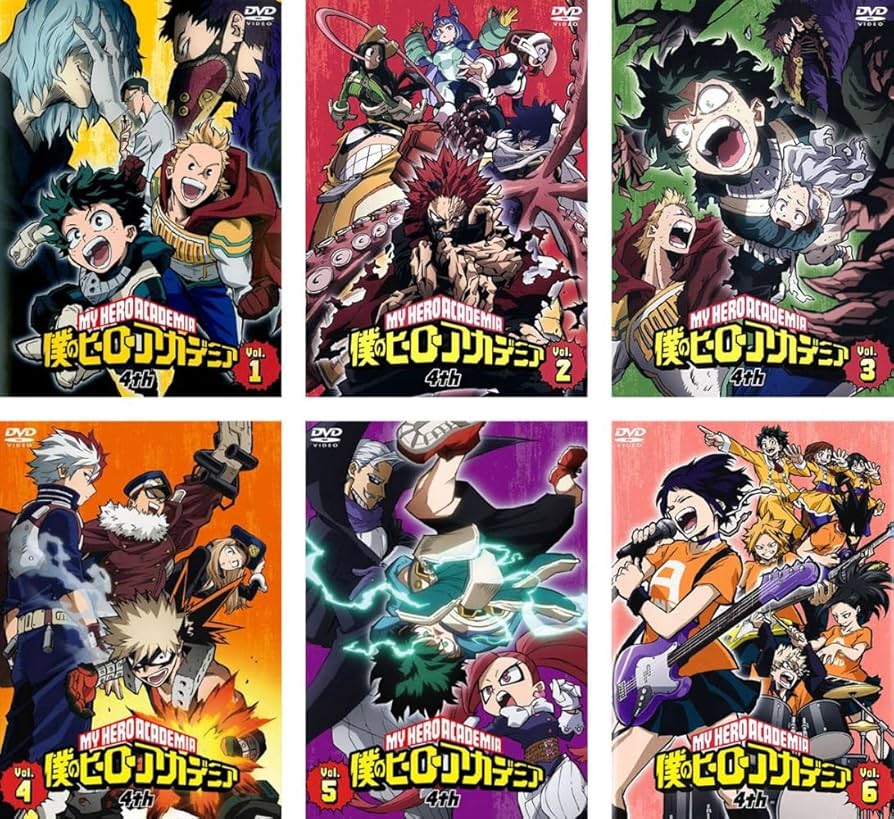 Amazon.co.jp: 僕のヒーローアカデミア 4th [レンタル落ち] 全6巻