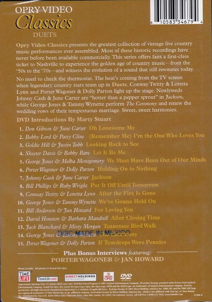 Opry Video Classics [DVD、リージョン1] Amazon.com: Opry Video