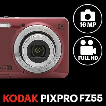Amazon | KODAK (コダック) PIXPRO 使いやすい ズーム FZ55-RD 16MP