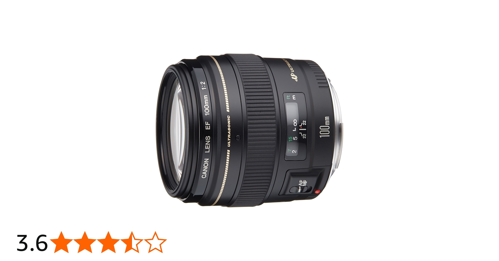 Amazon | Canon 単焦点中望遠レンズ EF100mm F2 USM フルサイズ対応