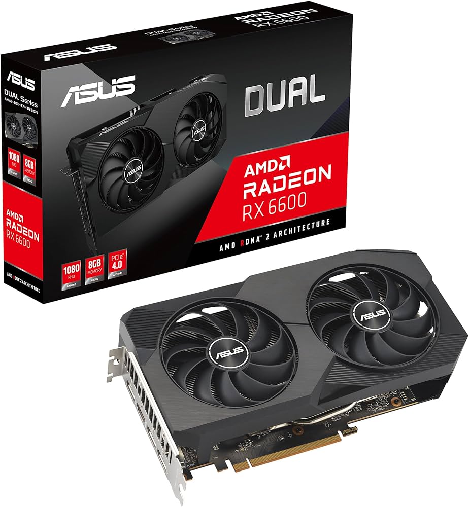 Amazon | ASUS Dual AMD Radeon™ RX 6600 8GB GDDR6 ゲーミング