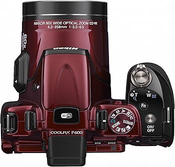 Amazon | Nikon デジタルカメラ P600 光学60倍 1600万画素 レッド