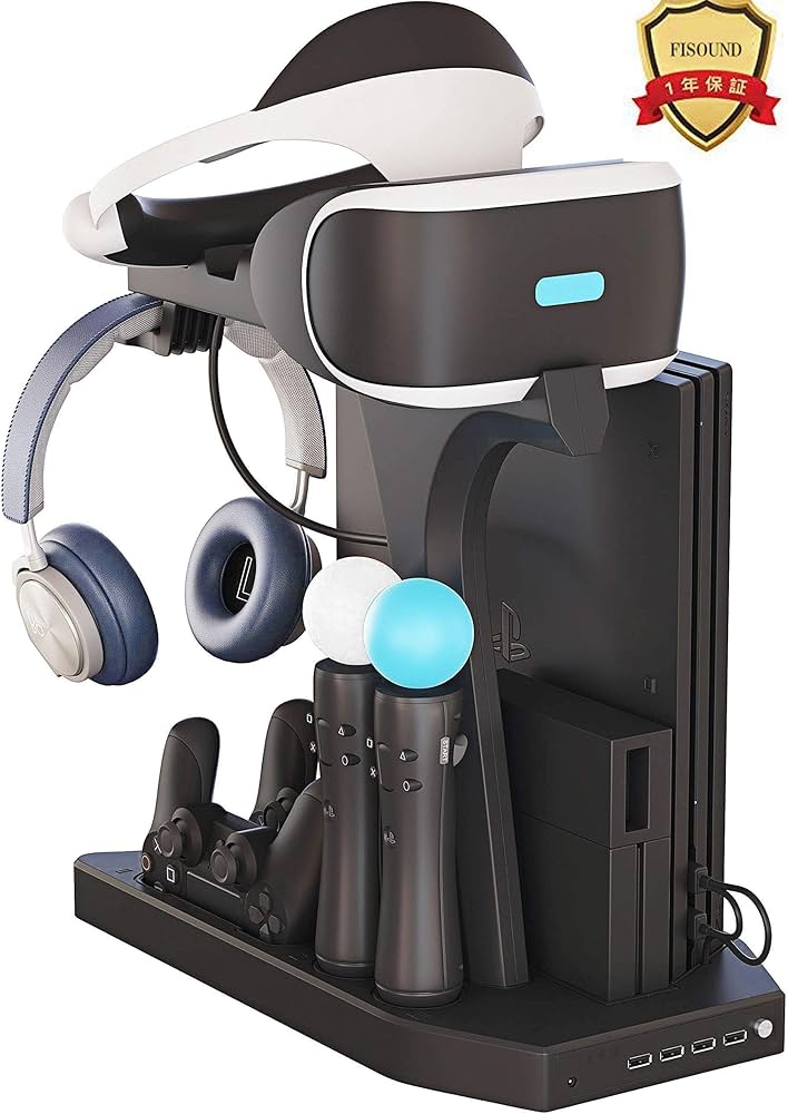 Amazon | FiSound PSVR・PlayStation 4・PS4 Pro ・PS4 Slim多機能縦